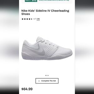 Nike Kids' Cheer White Sneakers